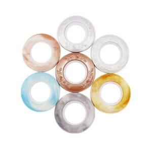 Decoration Curtain Eyelet Decoration Fancy Bronze Rod Plastic Curtain Rings Plastic Eyelet For Curtain