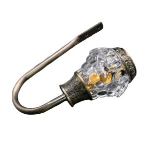 Iron Crystal Curtain Holder Tieback Hook For Curtain Rod Pole Accessories