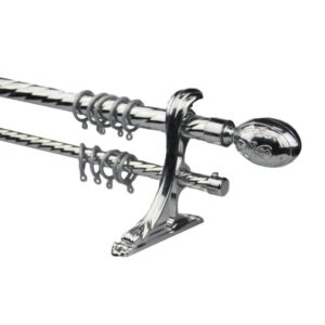 Supply metal hanging straight track complete accessories 28mm curtain rods