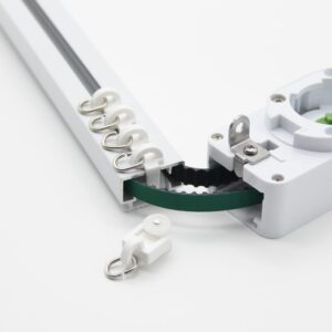 Aluminum Alloy Motorized Curtain Track Electric Curtain Track Aluminium Ceiling Curtain Track