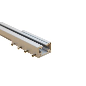 NT-A006 White Electric Curtain Track curtain pole iron connector 180 degrees connector