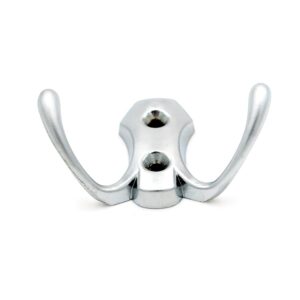 Home Decoration Modern Silver Zinc Material Clothes Hanging Bathroom Curtain Accessories Curtain Rod Hook