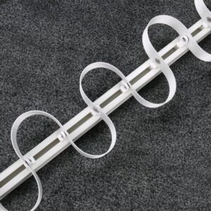 Curtain Track Fold Runners Sliders Curtain Tape White Straight Track Serpentine Curtain Accessories Slider