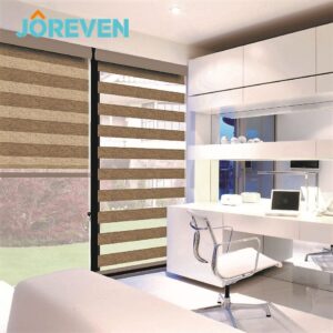 Customized Components Size Sun Shading Fabric Window Shades Zebra Vertical Curtain Roller Blind